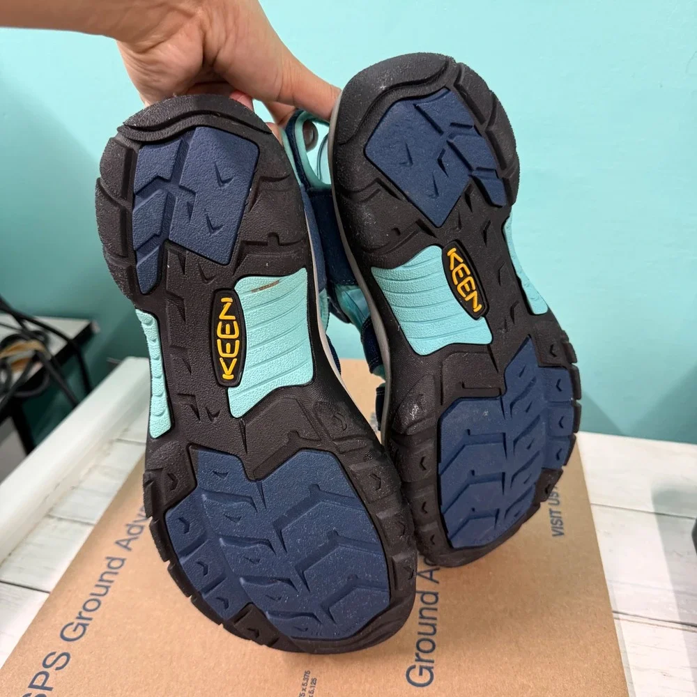 Keen Newport H2 Sandals Womens 11 Blue Teal Waterproof Hiking Sport Closed Toe